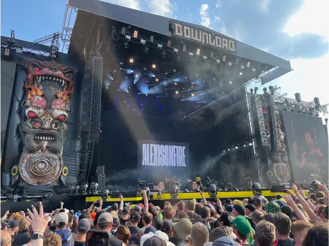 Stage At Download Festival Featuring Alexisonfire